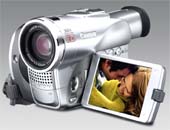 MVX250i: s otevřeným LCD-panelem (Klikni pro zvětšení)