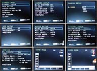 Ovládací nabídky Canon MVX45i (Klikni pro zvětšení)