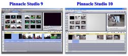 Pro porovnání: Pinnacle 9 versus 10 (Klikni pro zvětšení)
