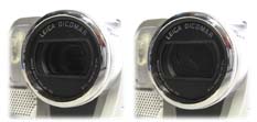 Detail objektivu: otevřený a zavřený (Klikni pro zvětšení)