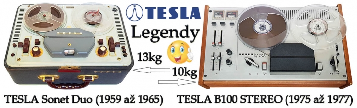 Dvojice legendárních kotoučových magnetofonů TESLA Dvojice legendárních kotoučových magnetofonů TESLA
