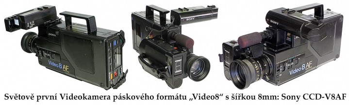 Světově první Video8 od firmy Sony: model CCD-V8AF Světově první Video8 od firmy Sony: model CCD-V8AF