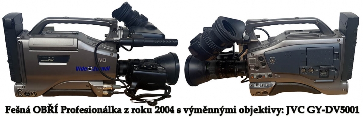 IMPOZANTNÍ Profesionálka JVC GY-DV5001 z r. 2004 IMPOZANTNÍ Profesionálka JVC GY-DV5001 z r. 2004