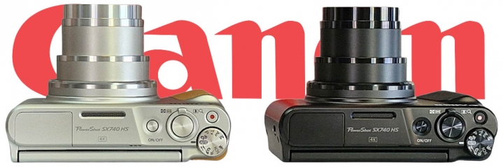 Krásné a výkonné kompakty Canon: v detailech shora Krásné a výkonné kompakty Canon: v detailech shora