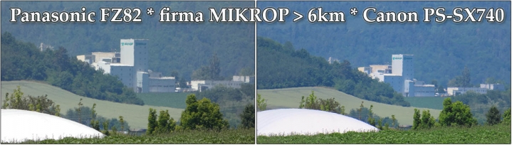 Názorné srovnání snímků z Fotoaparátů na 6 kilometrů Názorné srovnání snímků z Fotoaparátů na 6 kilometrů