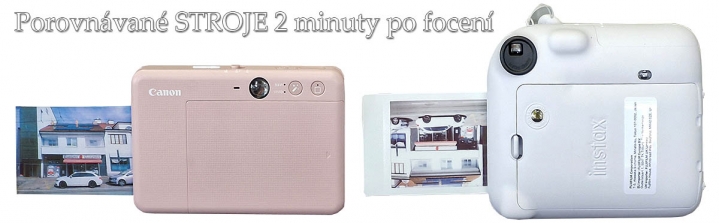 Porovnávané STROJE zhruba DVĚ MINUTY po expozici Porovnávané STROJE zhruba DVĚ MINUTY po expozici