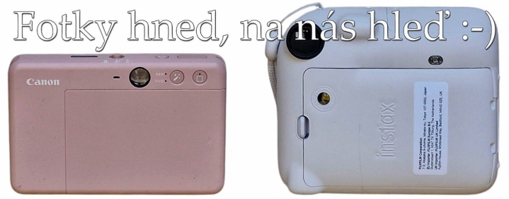 Canon Zoe Mini S2 vs. FUJI Instax Mini 12: Kdo s Koho Canon Zoe Mini S2 vs. FUJI Instax Mini 12: Kdo s Koho