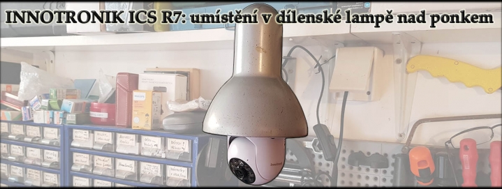 Sledovací Kamero-žárovka v objímce lampy v dílně... Sledovací Kamero-žárovka v objímce lampy v dílně...