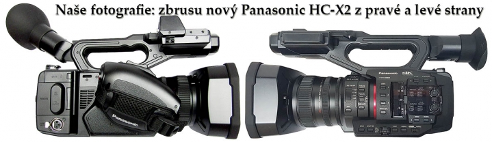 ZBRUSU NOVÝ Panasonic HC-X20 v detailech z obou stran ZBRUSU NOVÝ Panasonic HC-X20 v detailech z obou stran