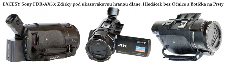 Videokamera Sony FDR-AX53 a její konektivita + botka Videokamera Sony FDR-AX53 a její konektivita + botka