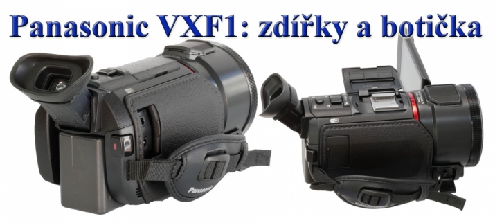 Panasonic HC-VXF1: zdířky a botička překáží prstům Panasonic HC-VXF1: zdířky a botička překáží prstům