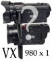 Panasonic HC-VX980 a VX1: snímek v měřítku velikostí Panasonic HC-VX980 a VX1: snímek v měřítku velikostí
