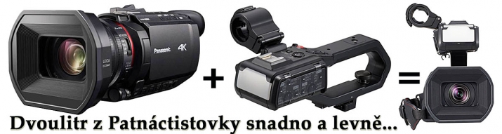 Videokamera Panasonic HC-X1500 po doplnění MADLA Videokamera Panasonic HC-X1500 po doplnění MADLA