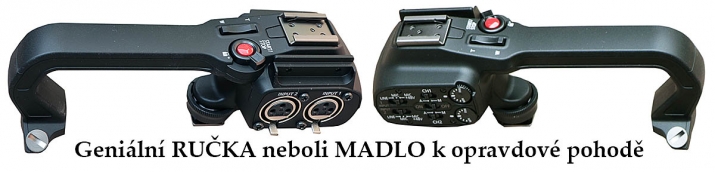 Madlo Videokamery Canon XA40: detailně z obou stran