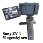Vlogovací kamerka Sony ZV-1 s Gripem coby trojnožkou Vlogovací kamerka Sony ZV-1 s Gripem coby trojnožkou